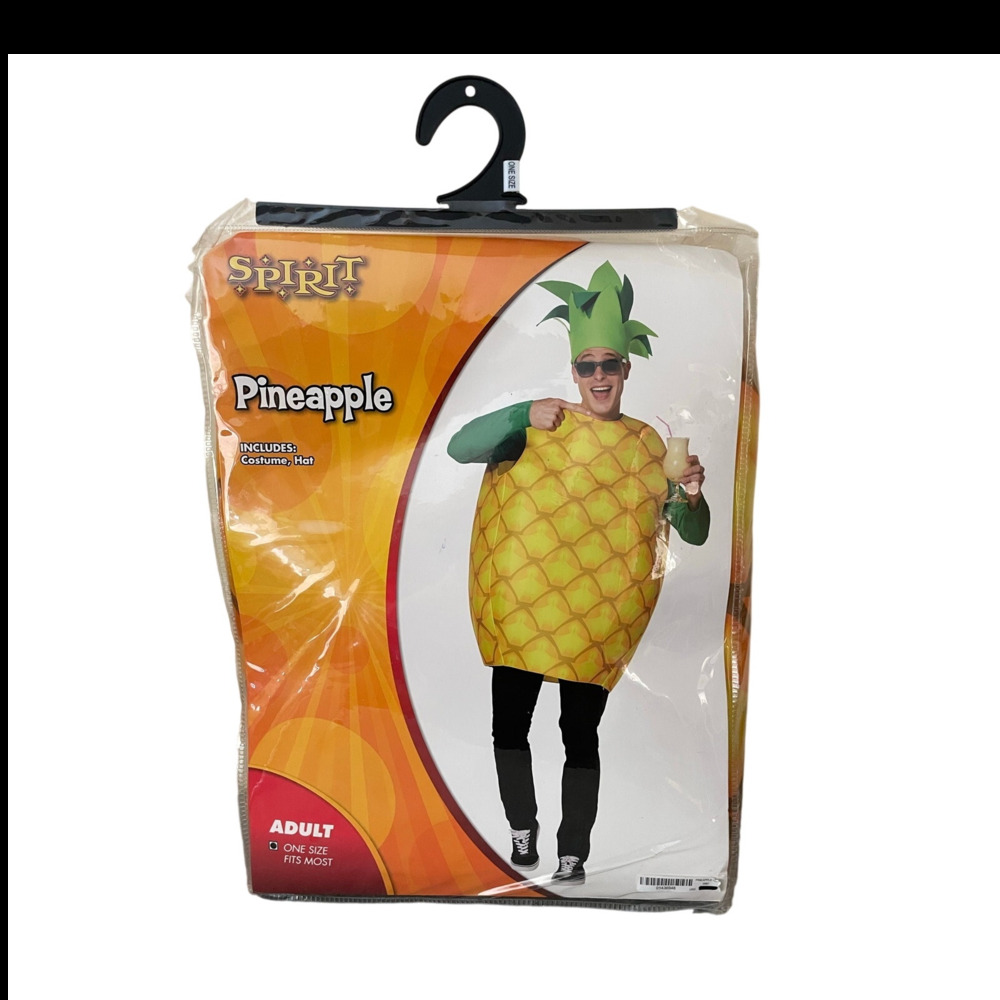 Copied - Spirit Halloween Mens OS Yellow Green Pineapple Halloween Costume